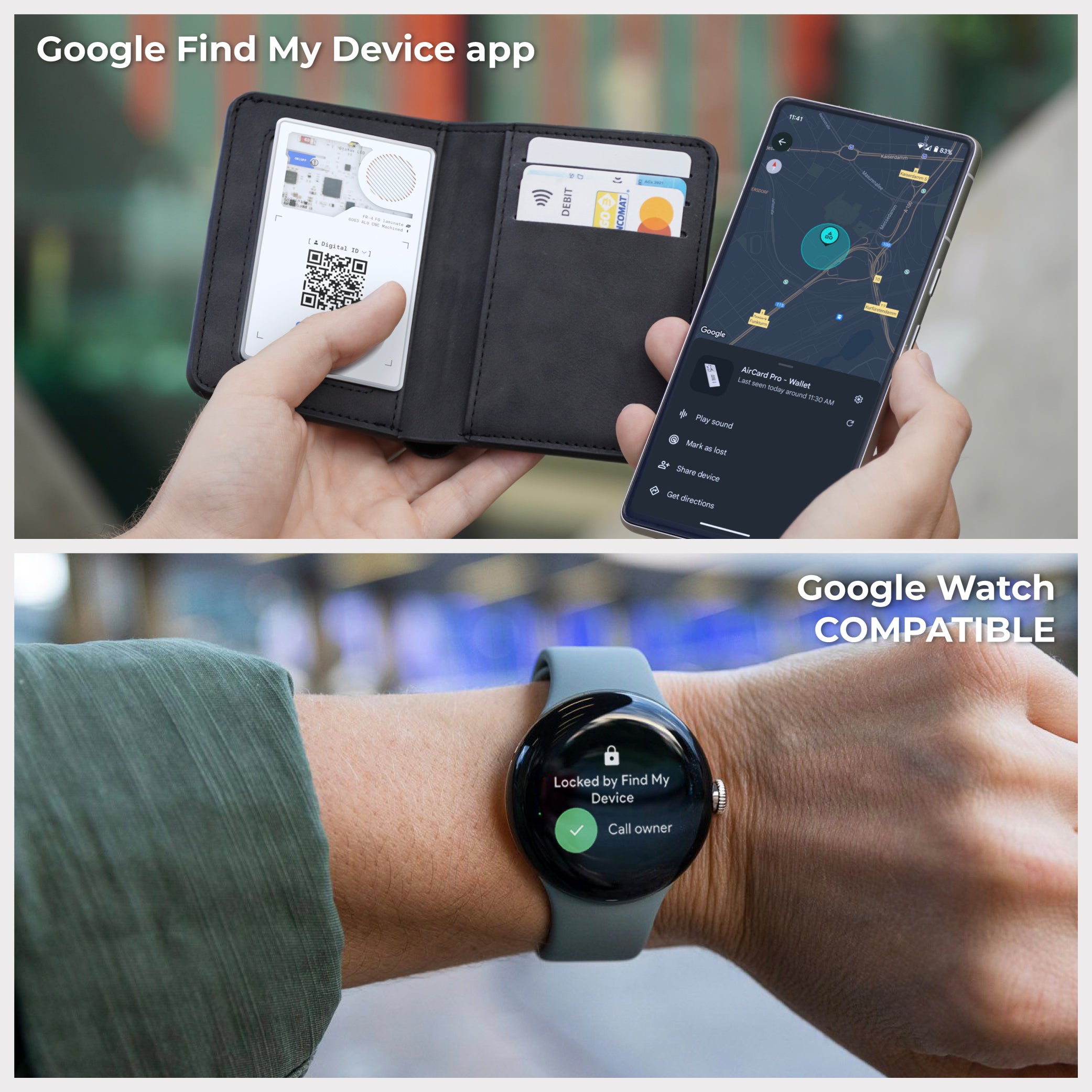 AirCard™ Pro - Android & Apple Bluetooth tracker