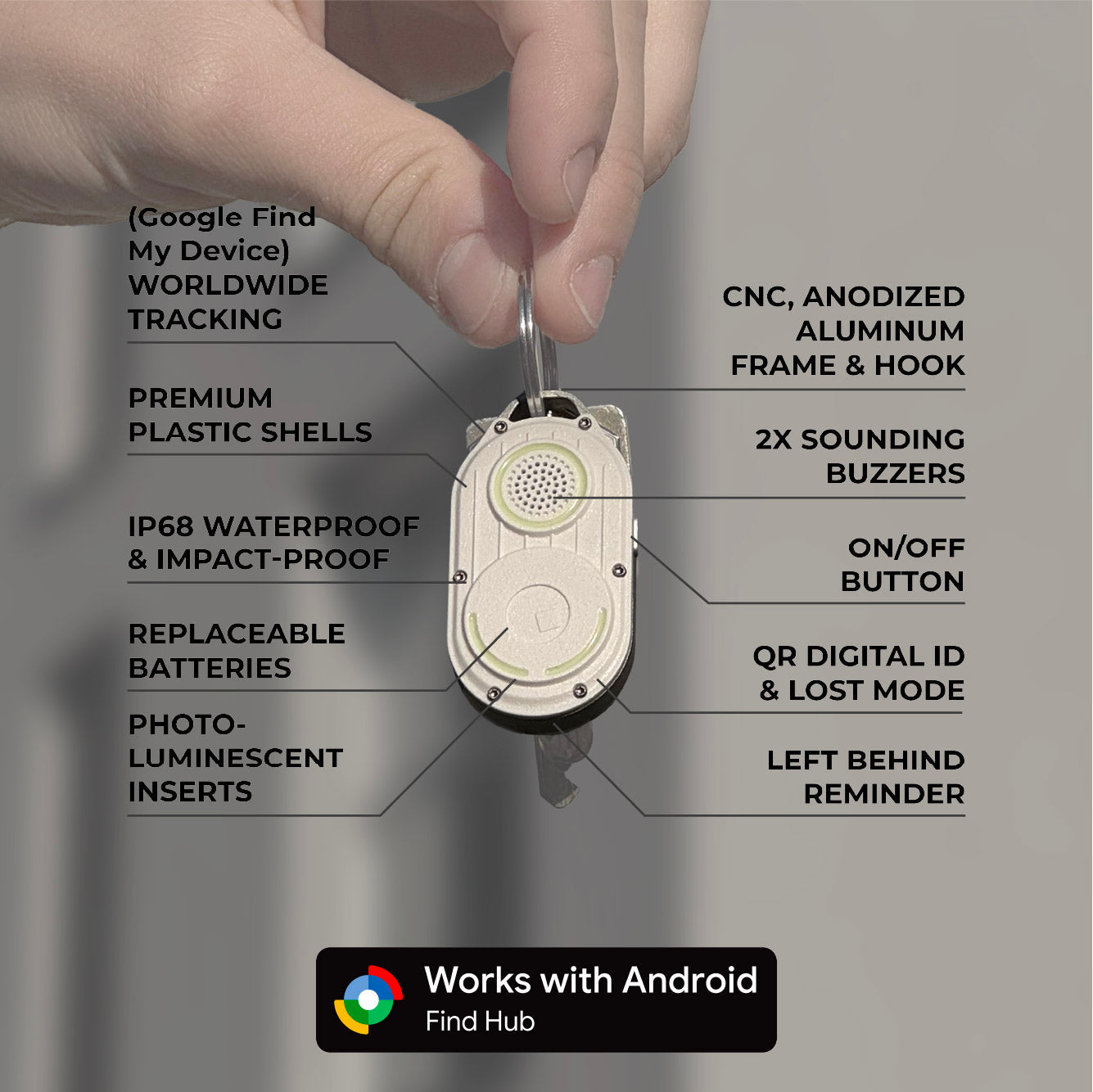 AirNotch™ Pro - Android & Apple Bluetooth tracker