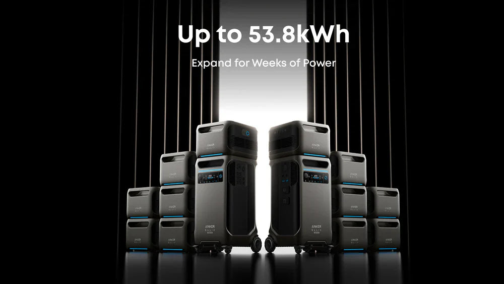 Anker SOLIX F3800 Plus Portable Power Station - 3,840Wh | 6,000W