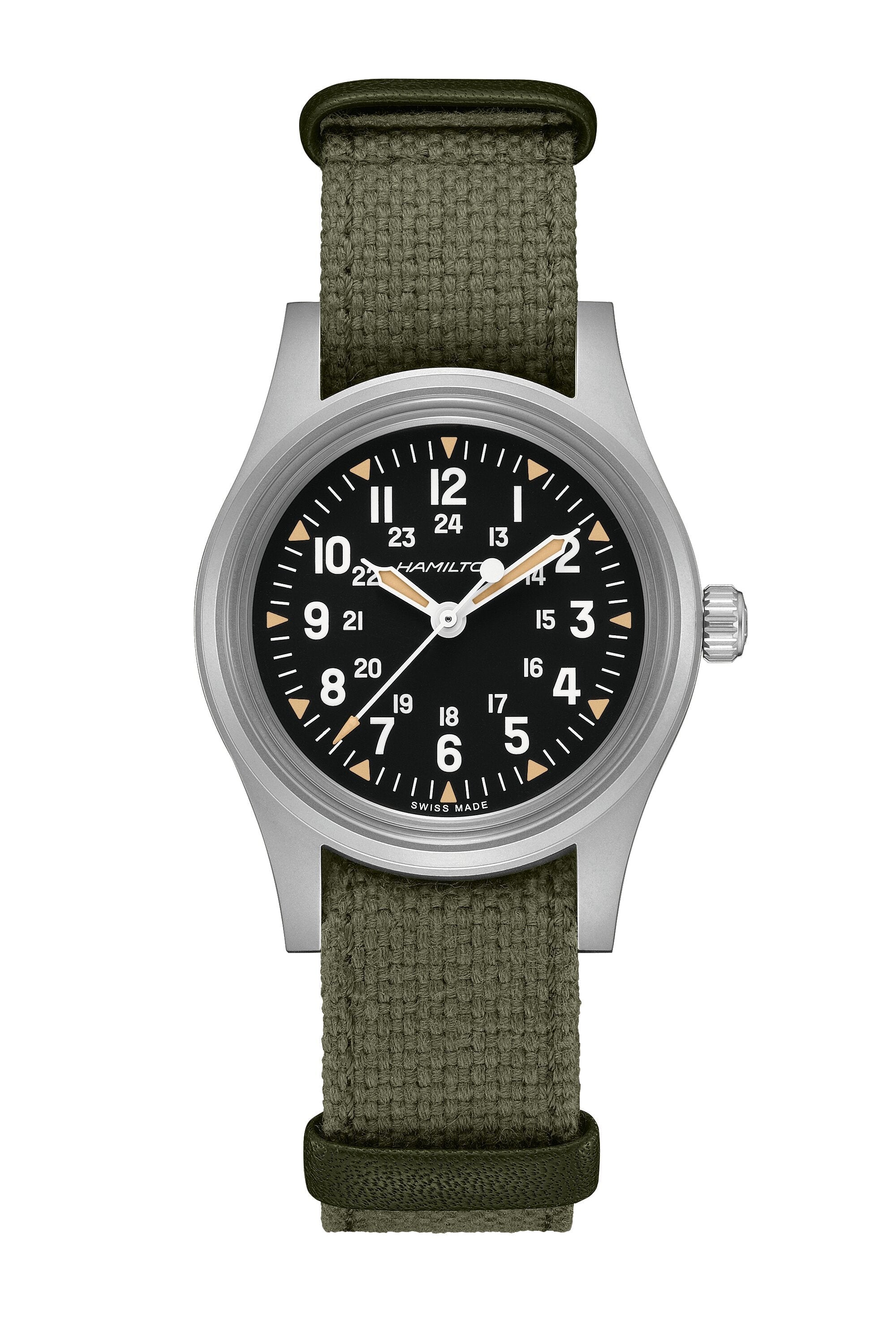 Khaki Field Mechanical 250 | 36mm, Fabric & Leather Straps, Black Dial