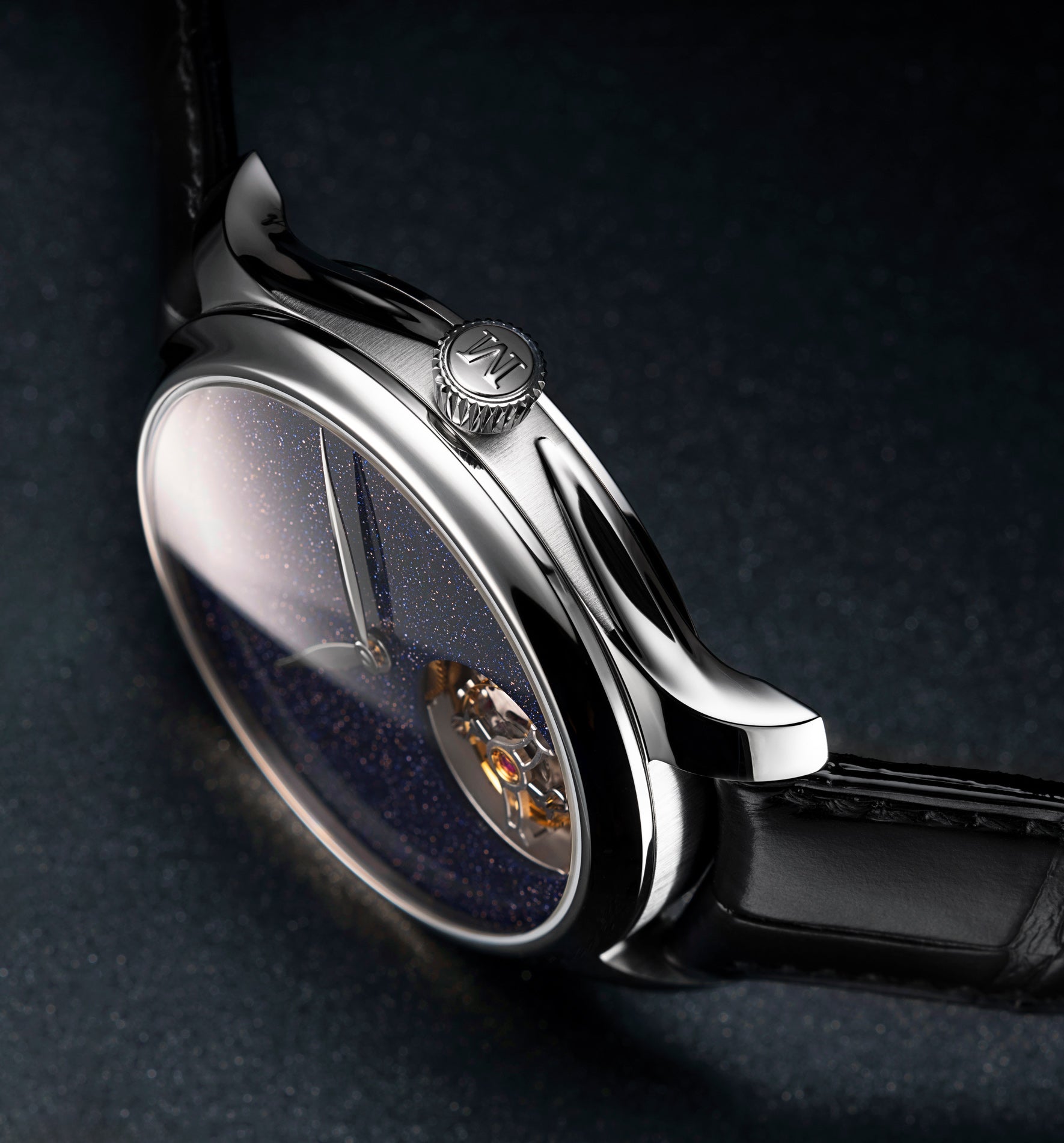 Endeavour Aventurine Tourbillon Steel