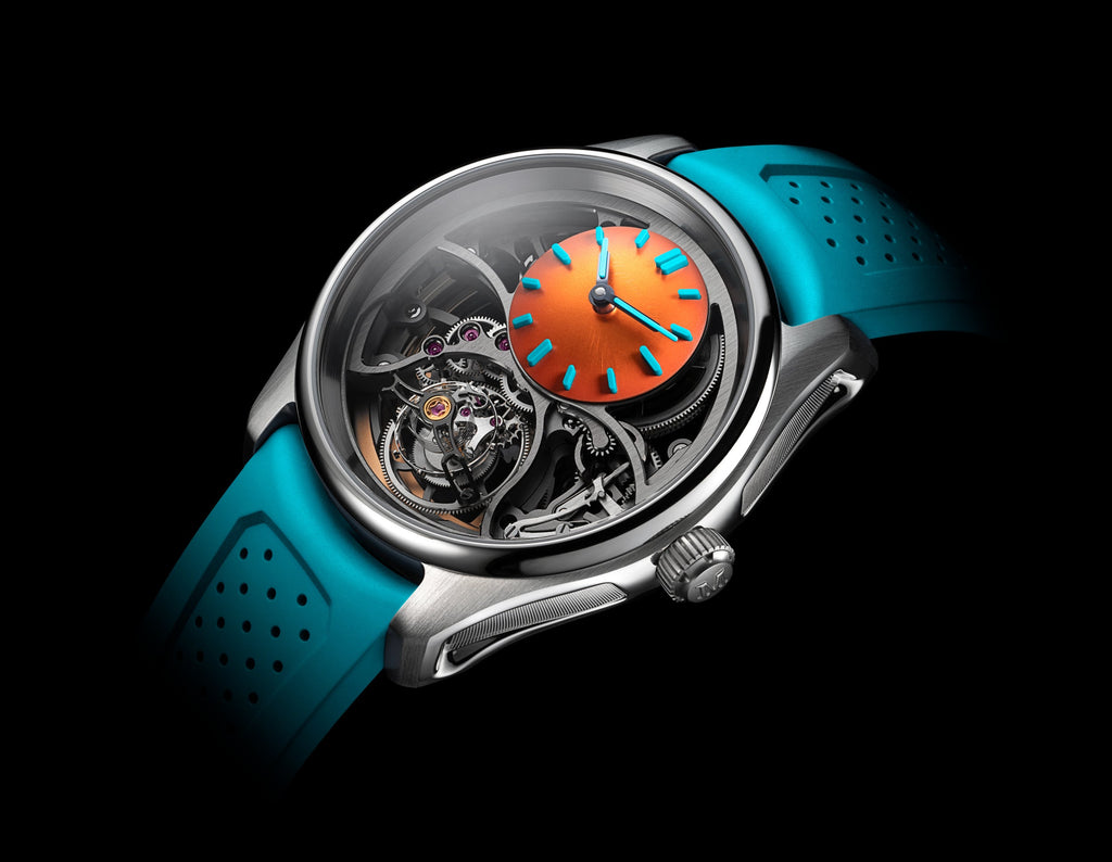 Pioneer Cylindrical Tourbillon Skeleton Spiced Aqua