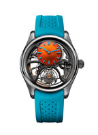 Pioneer Cylindrical Tourbillon Skeleton Spiced Aqua