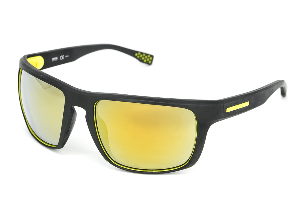 Boss by BOSS Men's Sunglasses Classic Black/Gold Mirror