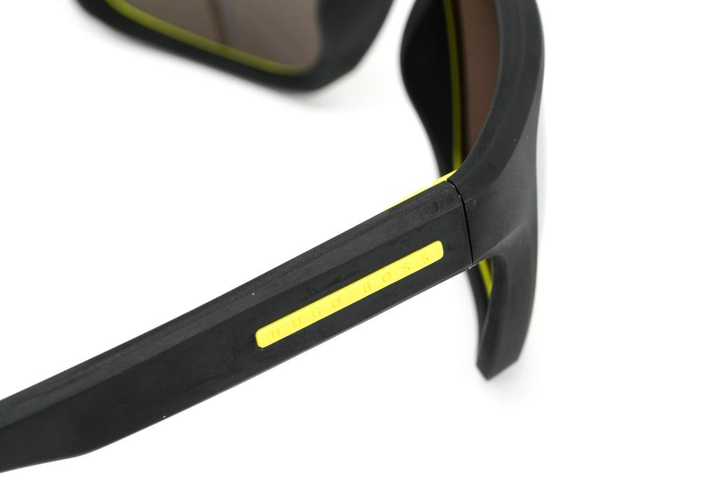 Boss by BOSS Men's Sunglasses Classic Black/Gold Mirror