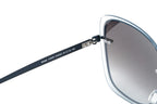 Boss by BOSS Women's Sunglasses Square Rimless Blue/Grey