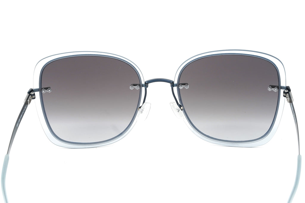 Boss by BOSS Women's Sunglasses Square Rimless Blue/Grey
