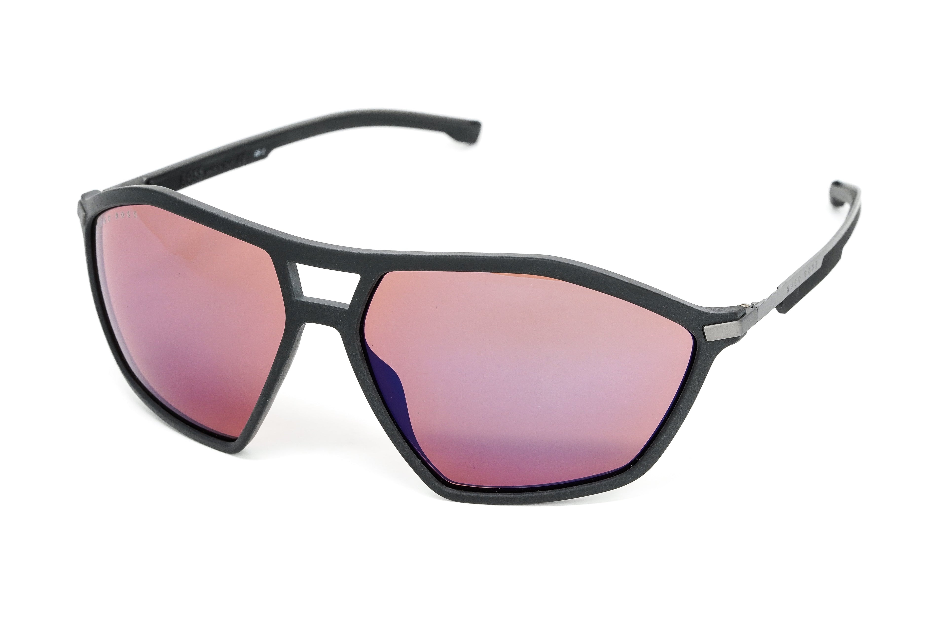 Boss by BOSS Men's Sunglasses Angular Pilot Black/Pink