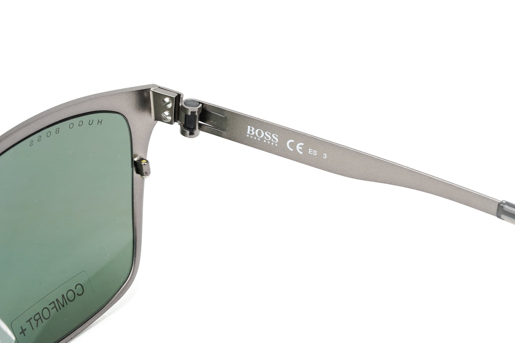 Boss by BOSS Men's Sunglasses Classic Square Ruthenium/Green