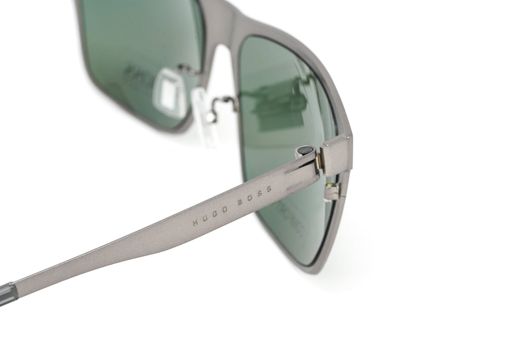 Boss by BOSS Men's Sunglasses Classic Square Ruthenium/Green