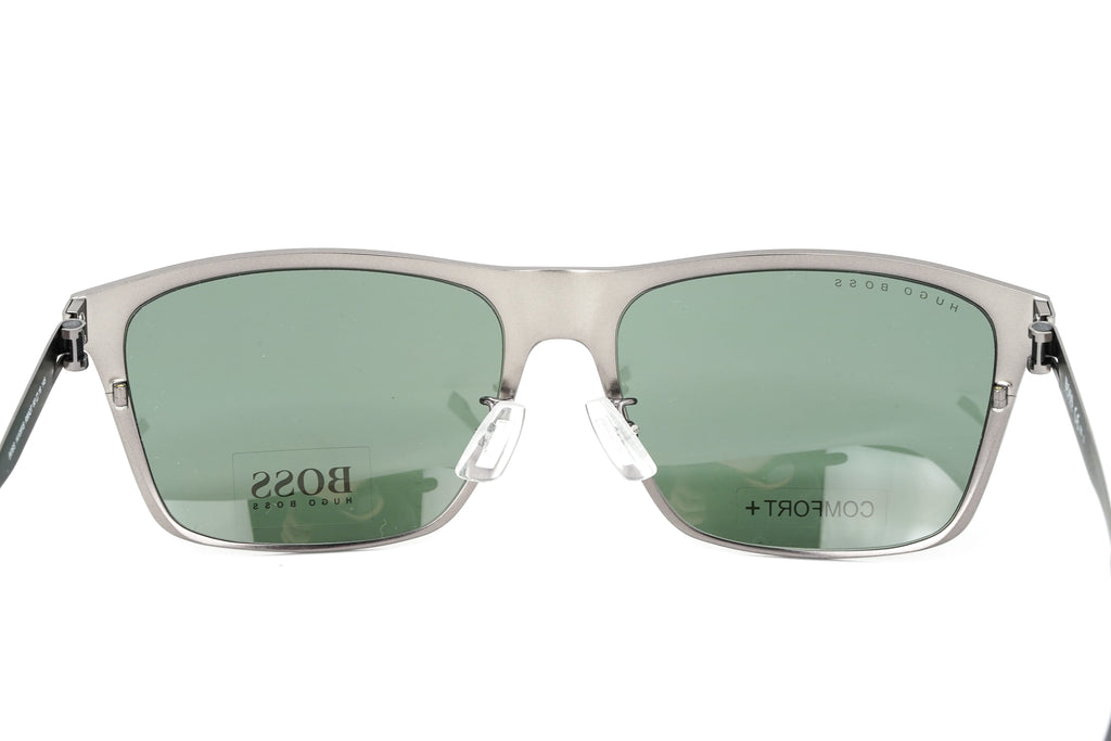 Boss by BOSS Men's Sunglasses Classic Square Ruthenium/Green