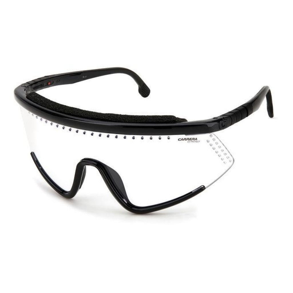 Carrera Unisex Sunglasses Shield Wap-Around Black/Clear