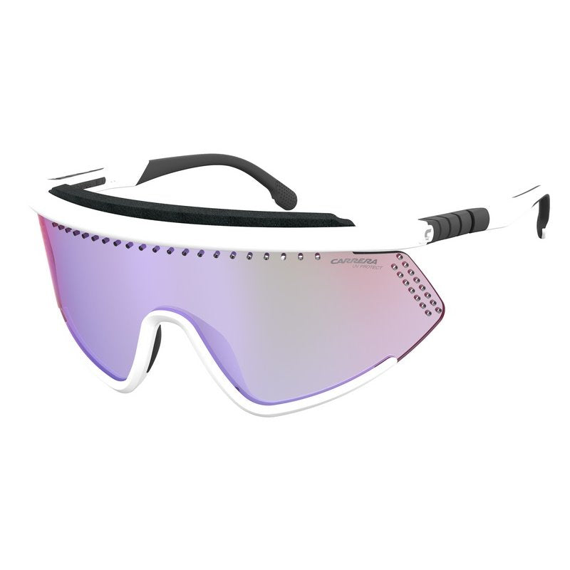 Carrera Unisex Sunglasses Shield Wap-Around White Pink