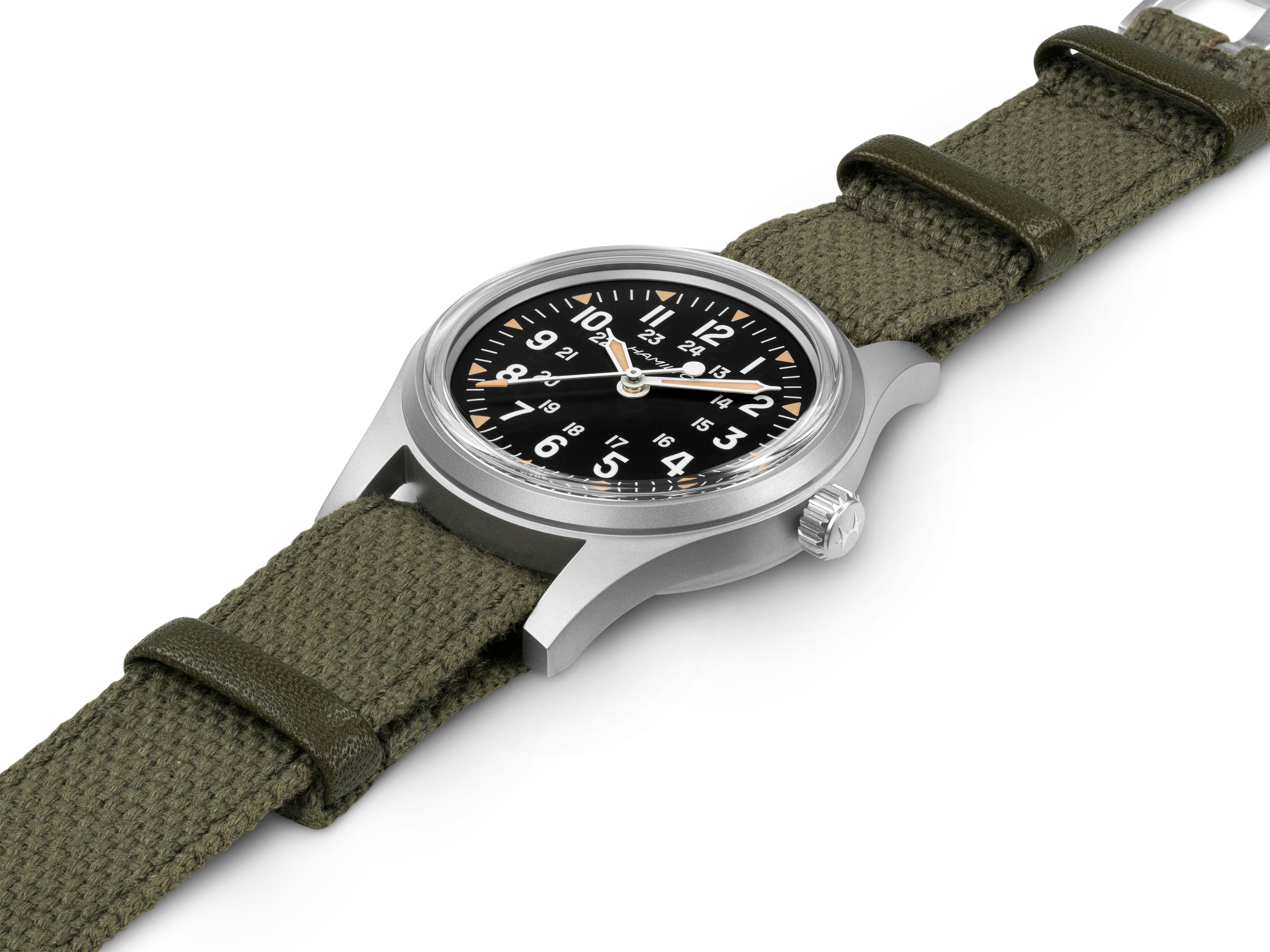 Khaki Field Mechanical 250 | 36mm, Fabric & Leather Straps, Black Dial