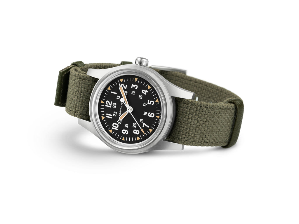 Khaki Field Mechanical 250 | 36mm, Fabric & Leather Straps, Black Dial