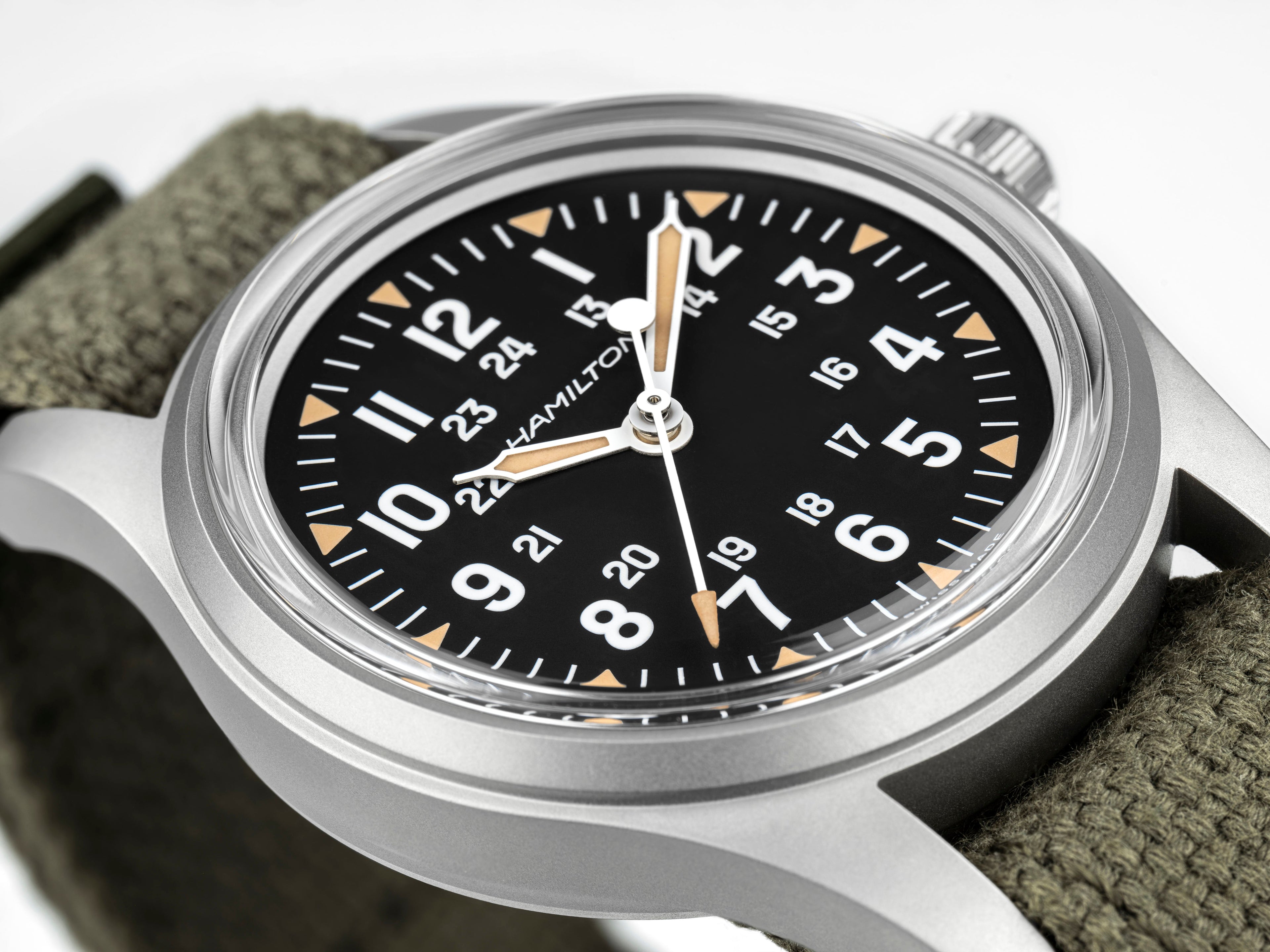 Khaki Field Mechanical 250 | 36mm, Fabric & Leather Straps, Black Dial
