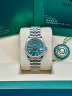 Rolex Steel and White Gold Datejust 31  - Mint Green Index Dial - Jubilee Bracelet - 278274 mgij