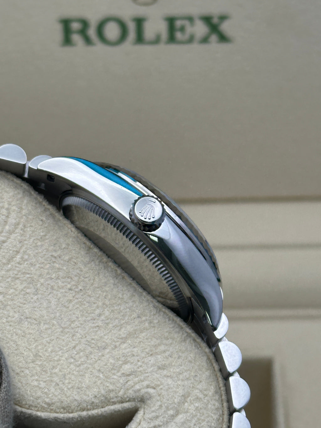 Rolex Steel and White Gold Datejust 31  - Mint Green Index Dial - Jubilee Bracelet - 278274 mgij