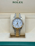 Rolex Steel and Yellow Gold Rolesor Datejust 36  - White Index Dial - Jubilee Bracelet - 126233 wij