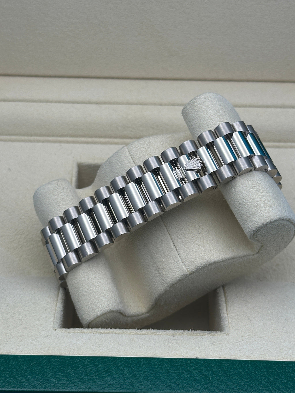 Rolex White Gold Day-Date 40  - Dark Rhodium Dial - President Bracelet - 228239