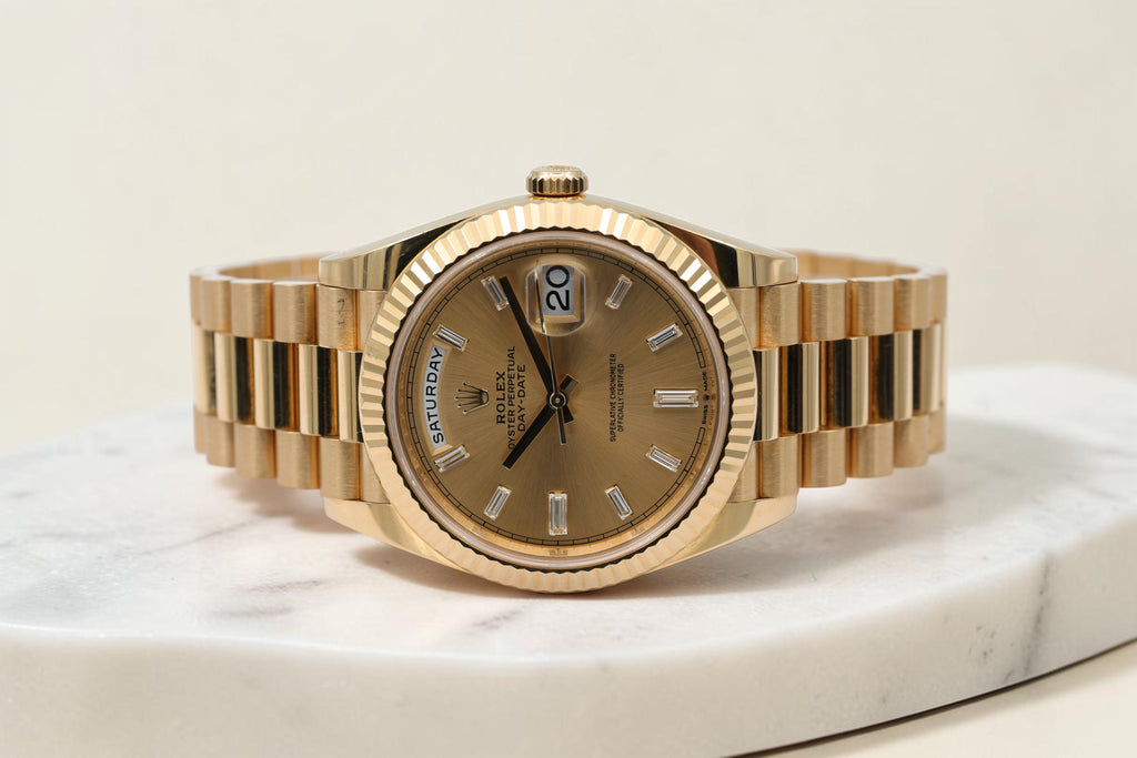Rolex - Day-Date 40mm – Champagne Baguette – 228238 – 2024