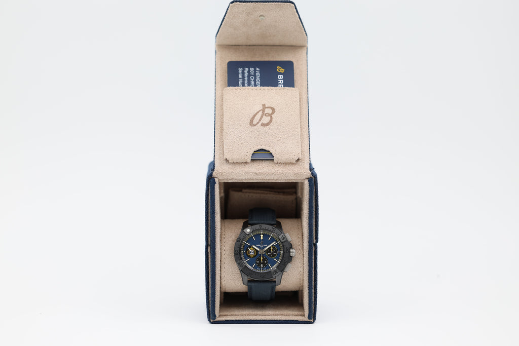 Breitling - Avenger B01 - "Night Mission US Naval Academy Ceramic" - Blue Dial - SB0147 - 2024