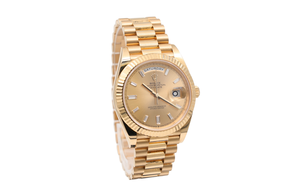 Rolex - Day-Date 40mm – Champagne Baguette – 228238 – 2024
