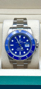 Rolex White Gold Submariner Date  - Blue Bezel - Blue Dial - 116619LB
