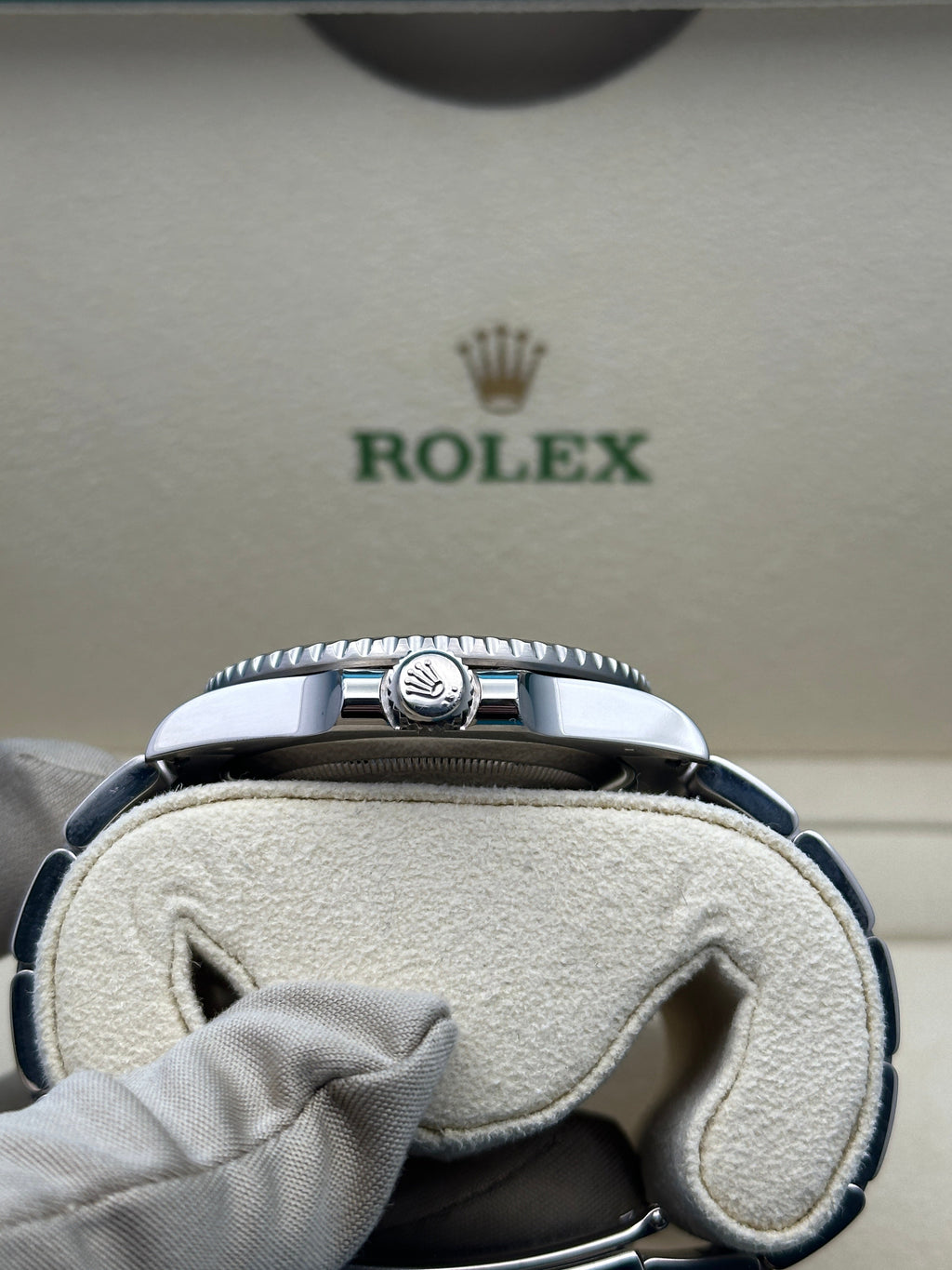 Rolex White Gold Submariner Date  - Blue Bezel - Blue Dial - 116619LB