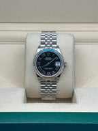Rolex Steel and White Gold Datejust 31  - Black Roman Dial - Jubilee Bracelet - 278274 bkrj