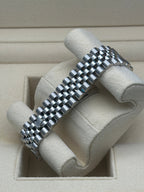 Rolex Steel and White Gold Datejust 31  - Black Roman Dial - Jubilee Bracelet - 278274 bkrj