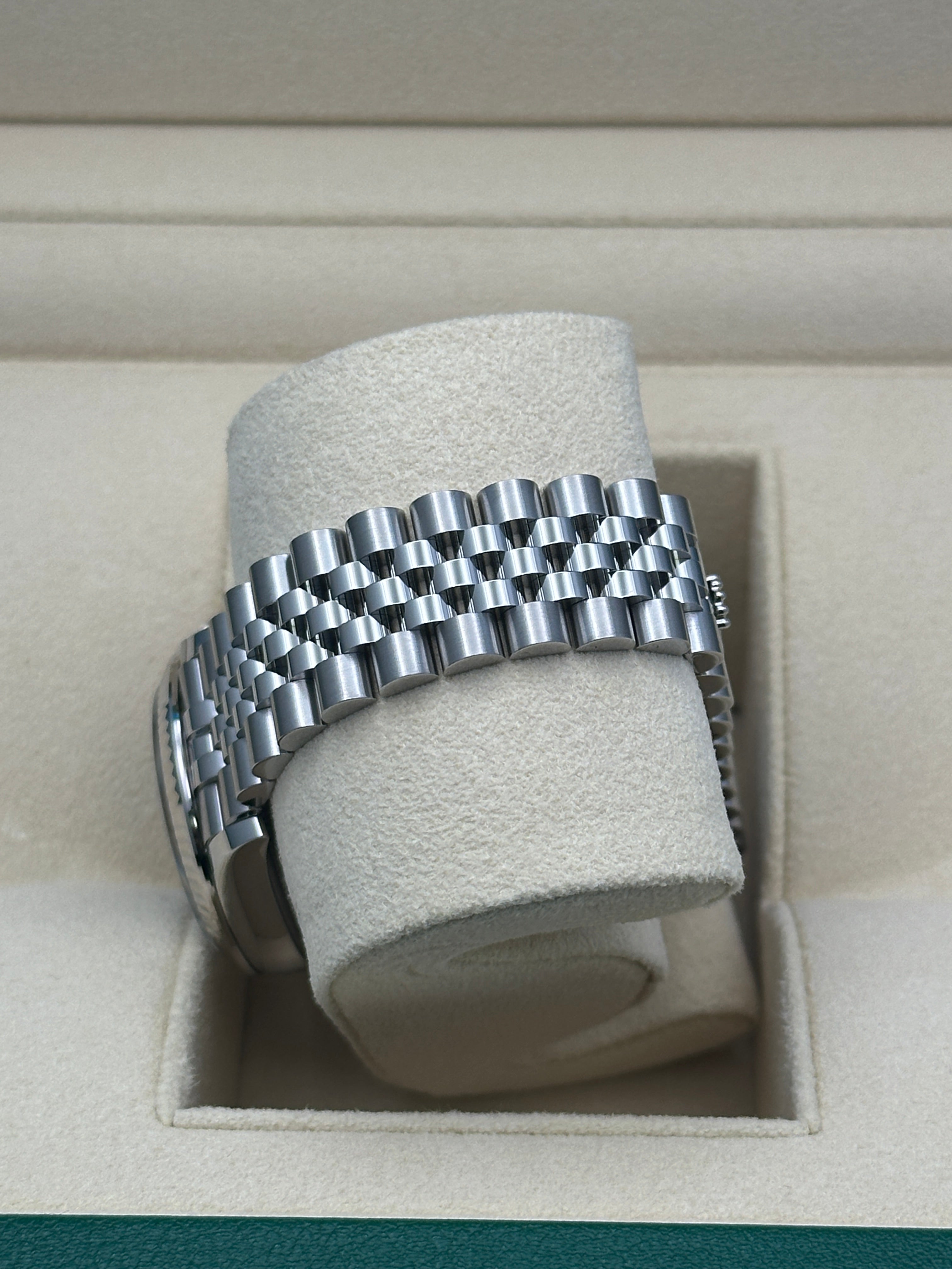 Rolex Steel and White Gold Datejust 31  - Black Roman Dial - Jubilee Bracelet - 278274 bkrj