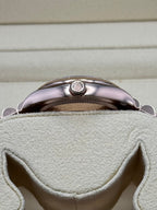 Rolex Everose Gold Datejust 31 Watch - Fluted Bezel - Mother Of Pearl Dial - President Bracelet - 278275 mdp