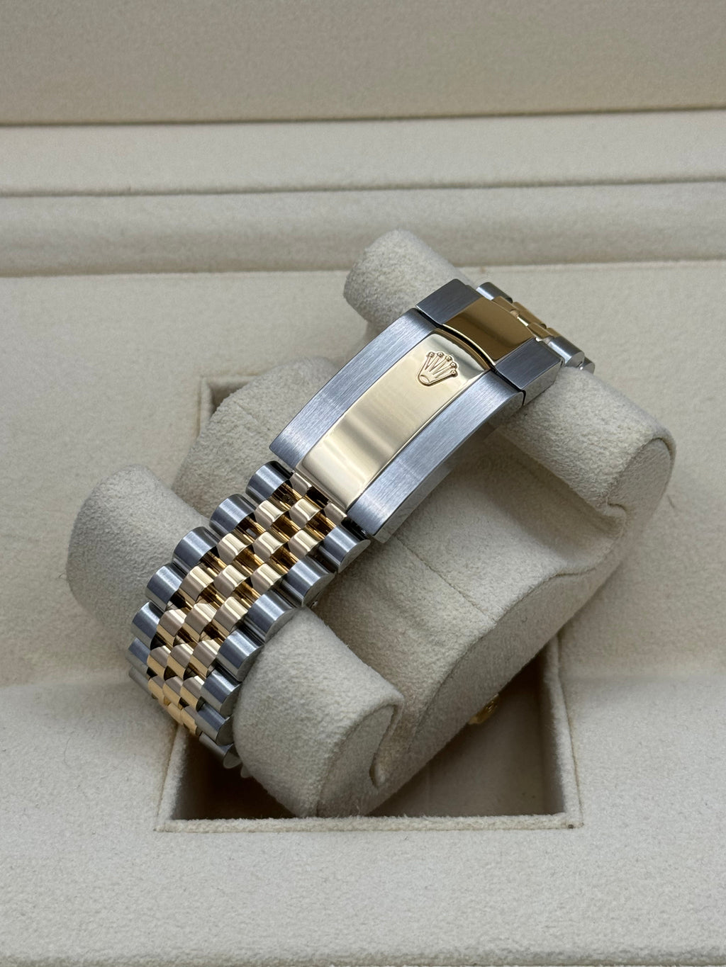 Rolex Sky Dweller 42 Champagne Dial Yellow Gold Stainless Steel Jubilee Bracelet Mens  336933