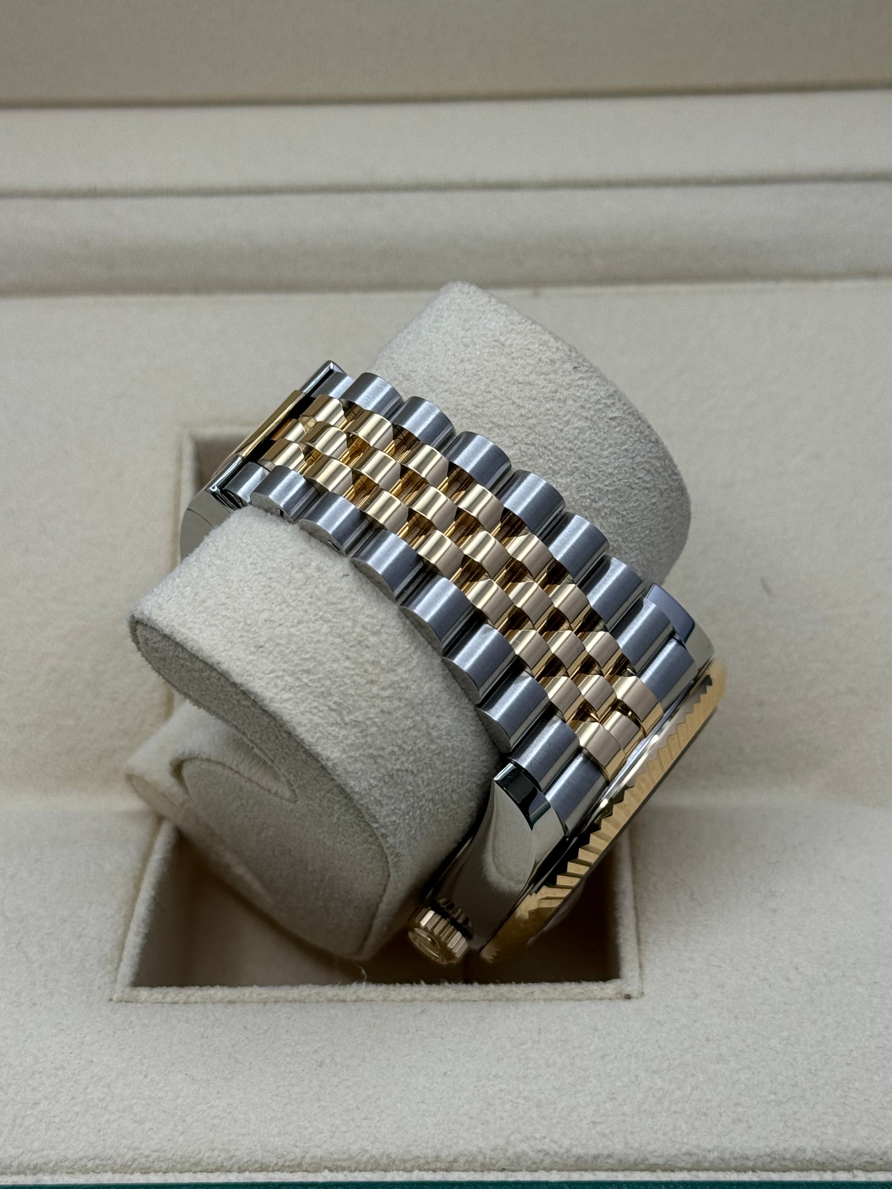 Rolex Sky Dweller 42 Champagne Dial Yellow Gold Stainless Steel Jubilee Bracelet Mens  336933