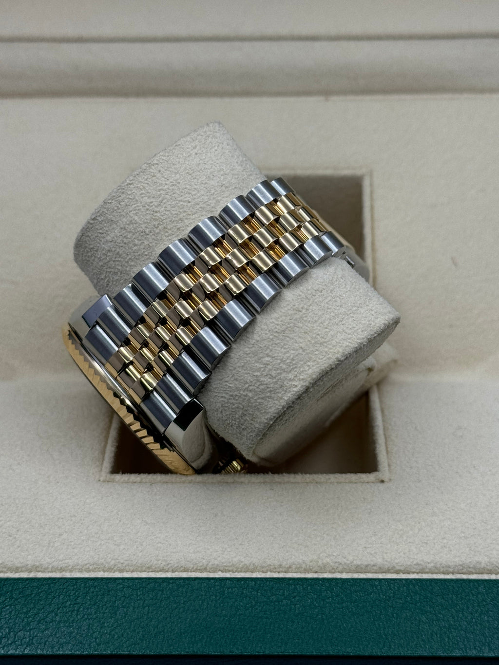 Rolex Sky Dweller 42 Champagne Dial Yellow Gold Stainless Steel Jubilee Bracelet Mens  336933