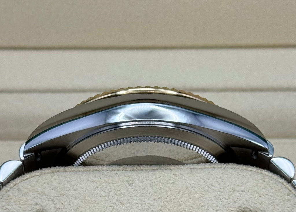 Rolex Sky Dweller 42 Champagne Dial Yellow Gold Stainless Steel Jubilee Bracelet Mens  336933