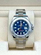 Rolex Steel and Platinum Yacht-Master 40  - Blue Dial - 3235 Movement - 126622 blu