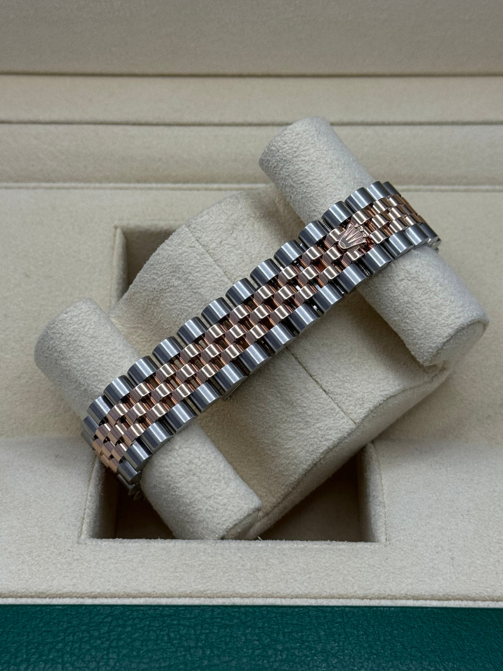 Rolex Steel and Everose Gold Datejust 31  - Mother of Pearl Diamond Dial - Jubilee Bracelet - 278271 mdj
