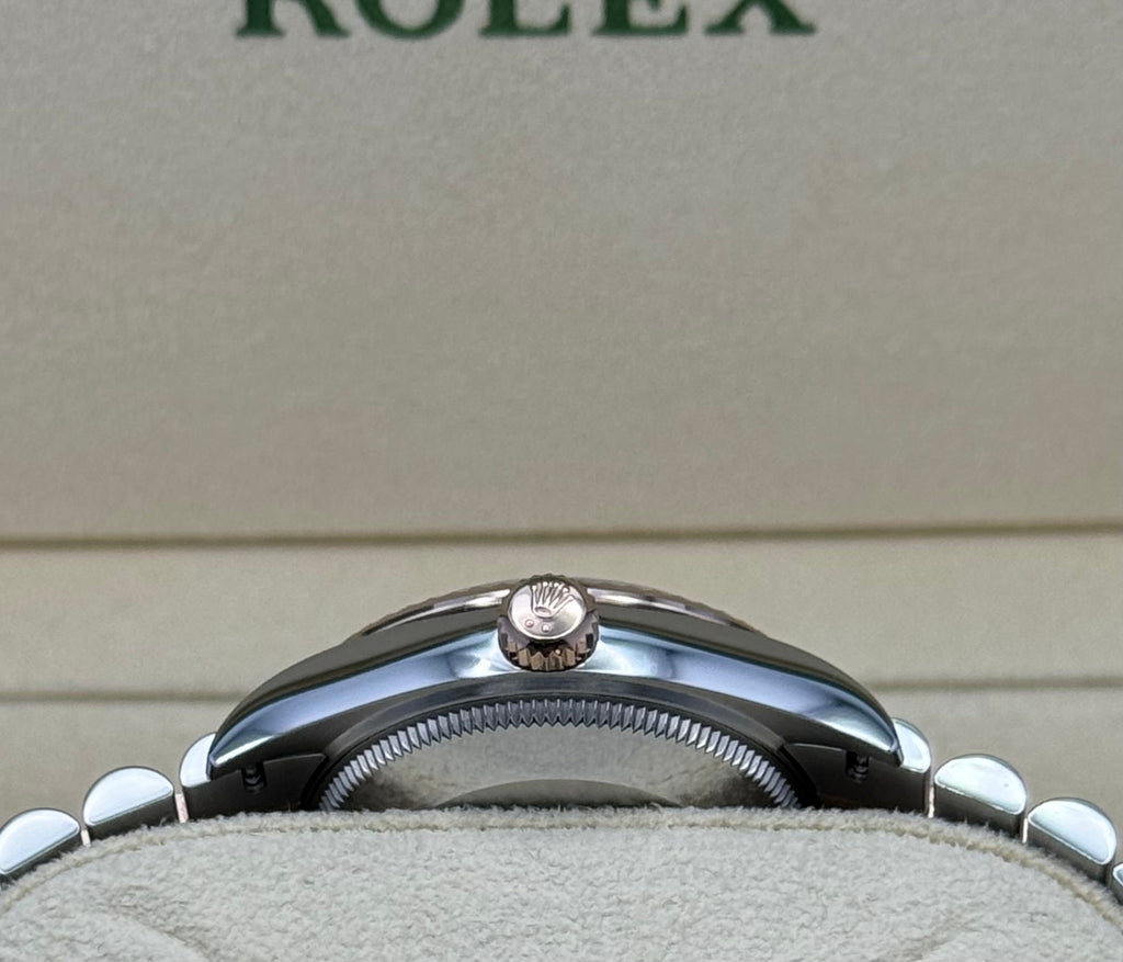 Rolex Steel and Everose Gold Datejust 31  - Mother of Pearl Diamond Dial - Jubilee Bracelet - 278271 mdj