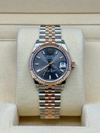 Rolex Steel and Everose Gold Datejust 31  - Dark Rhodium Index Dial - Jubilee Bracelet - 278271 dkrhij