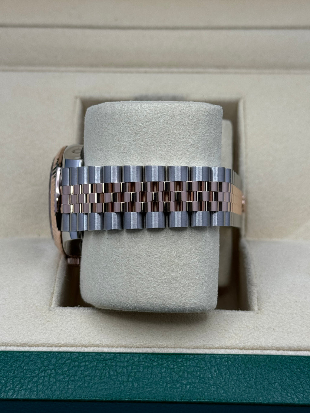 Rolex Steel and Everose Gold Datejust 31  - Dark Rhodium Index Dial - Jubilee Bracelet - 278271 dkrhij