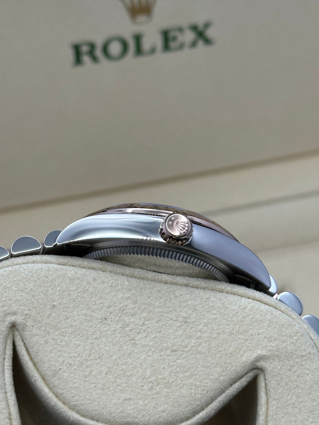 Rolex Steel and Everose Gold Datejust 31  - Dark Rhodium Index Dial - Jubilee Bracelet - 278271 dkrhij