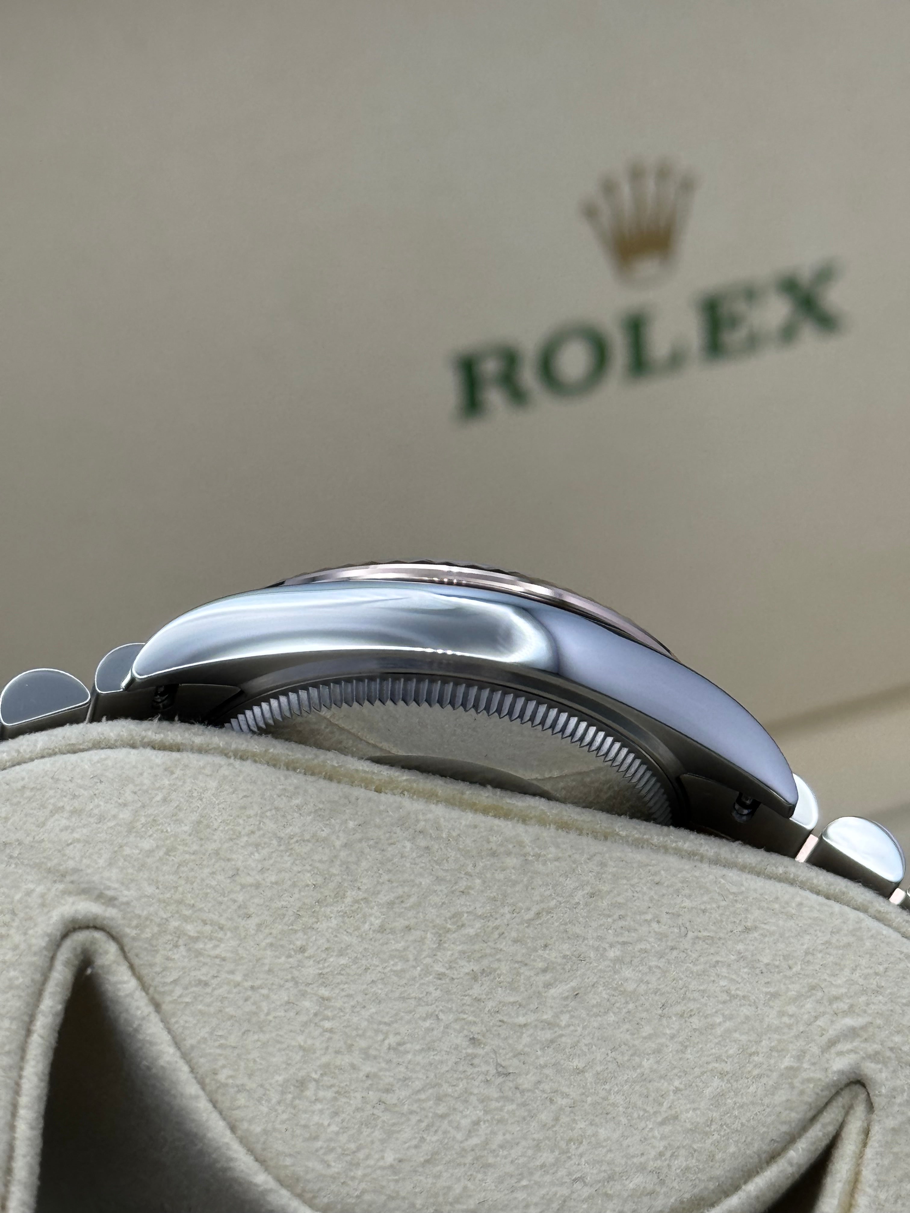 Rolex Steel and Everose Gold Datejust 31  - Dark Rhodium Index Dial - Jubilee Bracelet - 278271 dkrhij