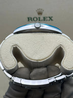 Rolex Oystersteel Datejust 41  - Smooth Bezel - Mint Green Index Dial - Oyster Bracelet - 126300Gob