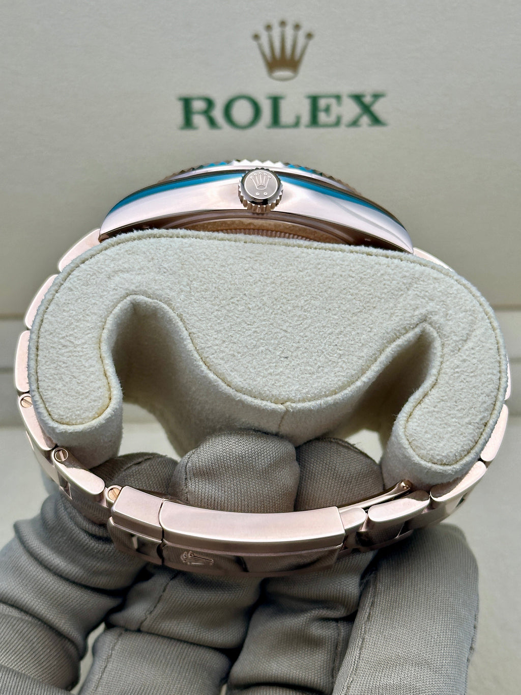 Rolex Sky Dweller 42 Chocolate Dial Rose Gold Oyster Mens  336935