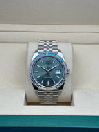 Rolex Steel and White Gold Rolesor Datejust 41  - Mint Green Index Dial - Jubilee Bracelet - 126334 GRJ