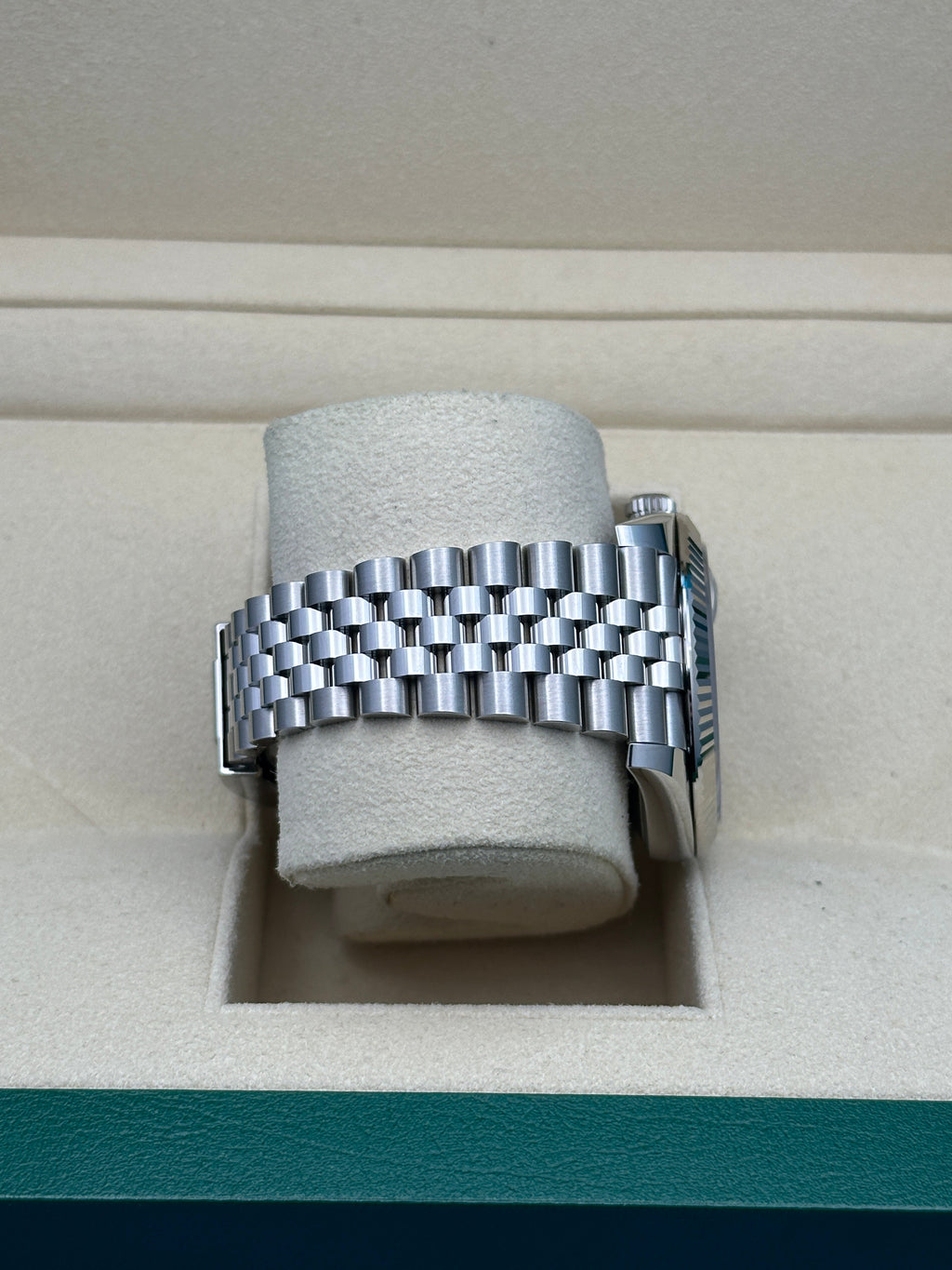 Rolex Steel and White Gold Rolesor Datejust 41  - Mint Green Index Dial - Jubilee Bracelet - 126334 GRJ