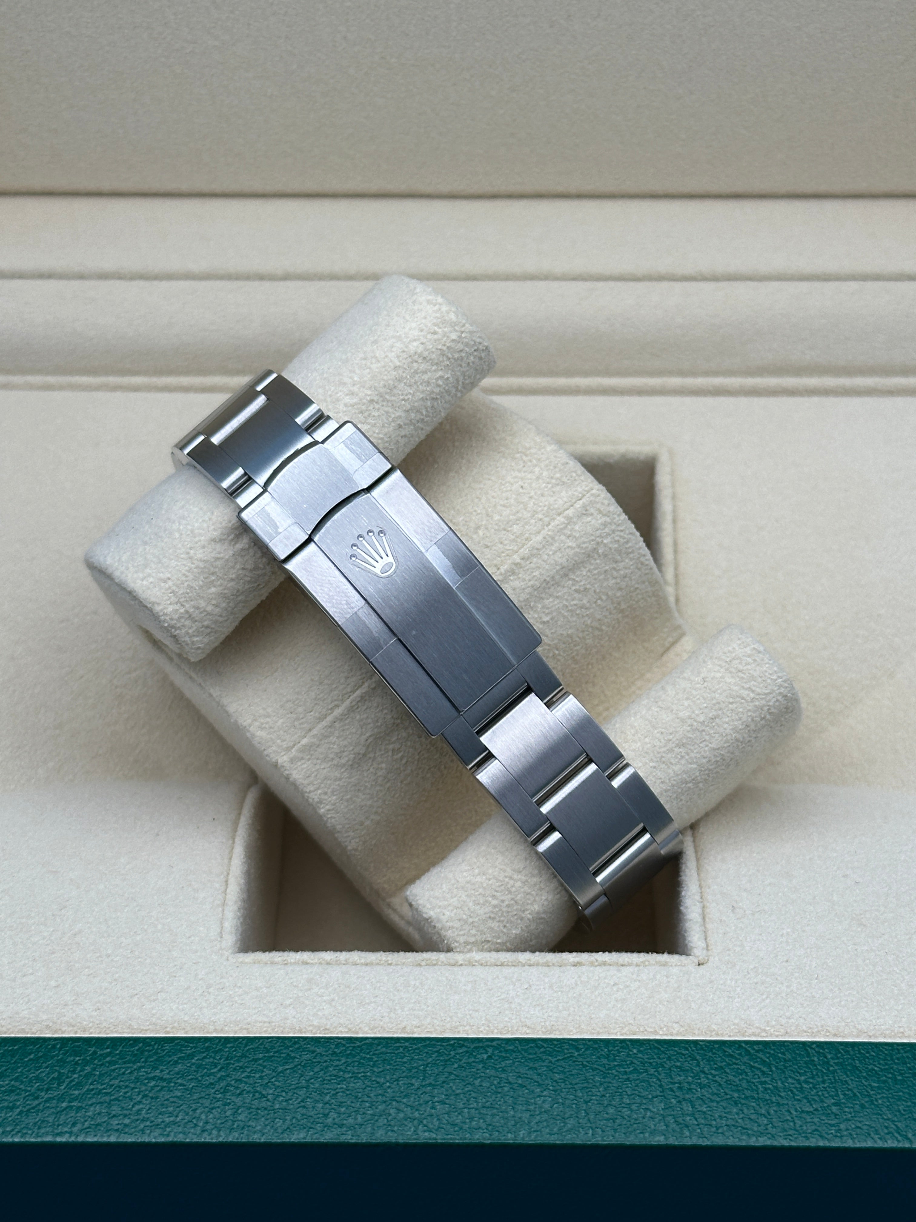 Rolex Oyster Perpetual 34 Watch - Domed Bezel - Blue Index Dial