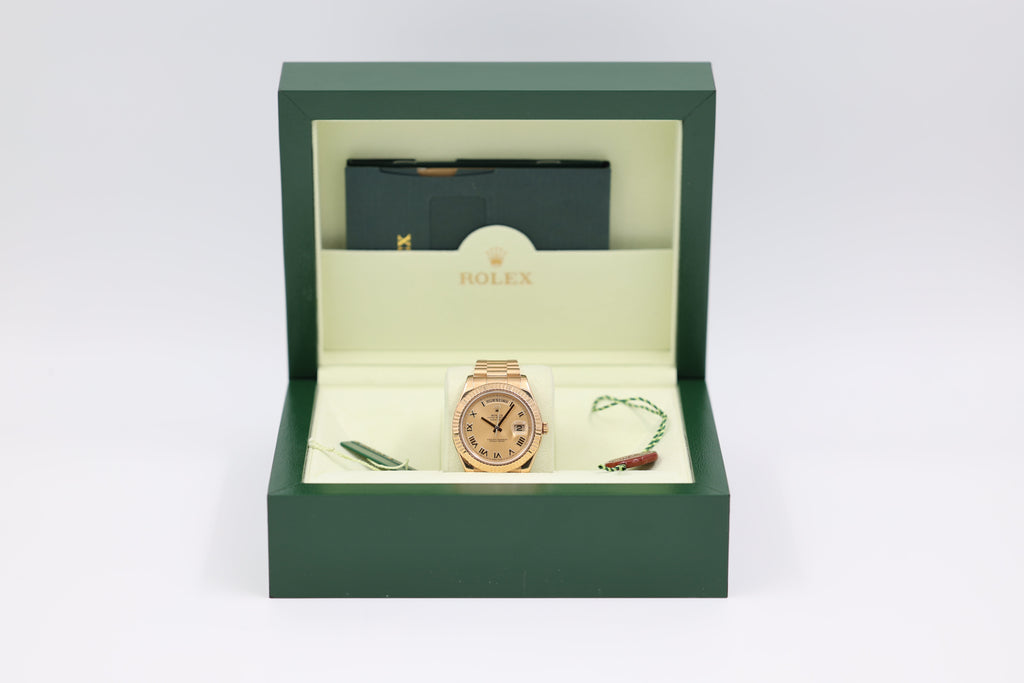 Rolex - Day-Date - Champagne Roman Dial - 218238 - 2012